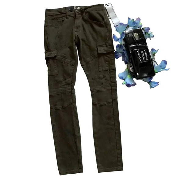 Preme NWT Olive Skinny Jeans Various - Picture 2 of 12